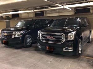 Black SUVs