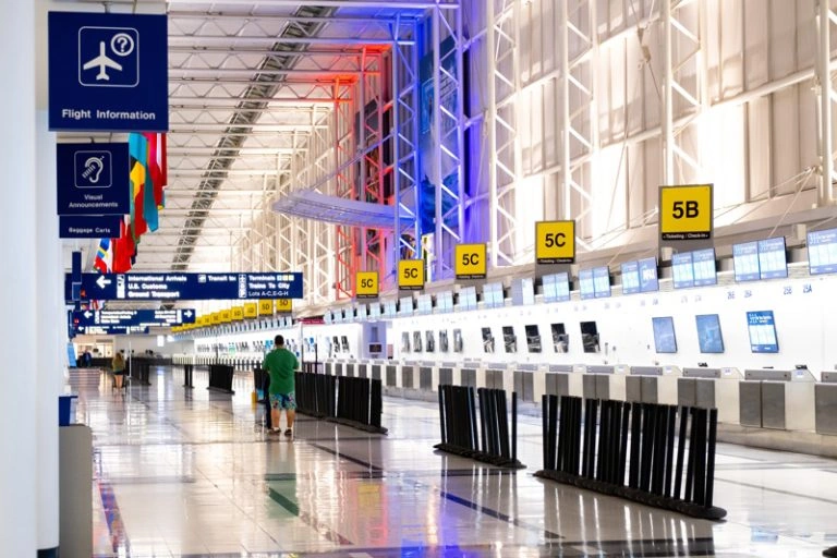 Area inside airport showcasing convenience of Airport Limo Service Chicago