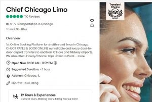 Chief Chicago Limo highlighting Chicago IL Limousine Services