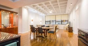 Modern dining area emphasizing the convenience of Airbnb Chicago airport transfers